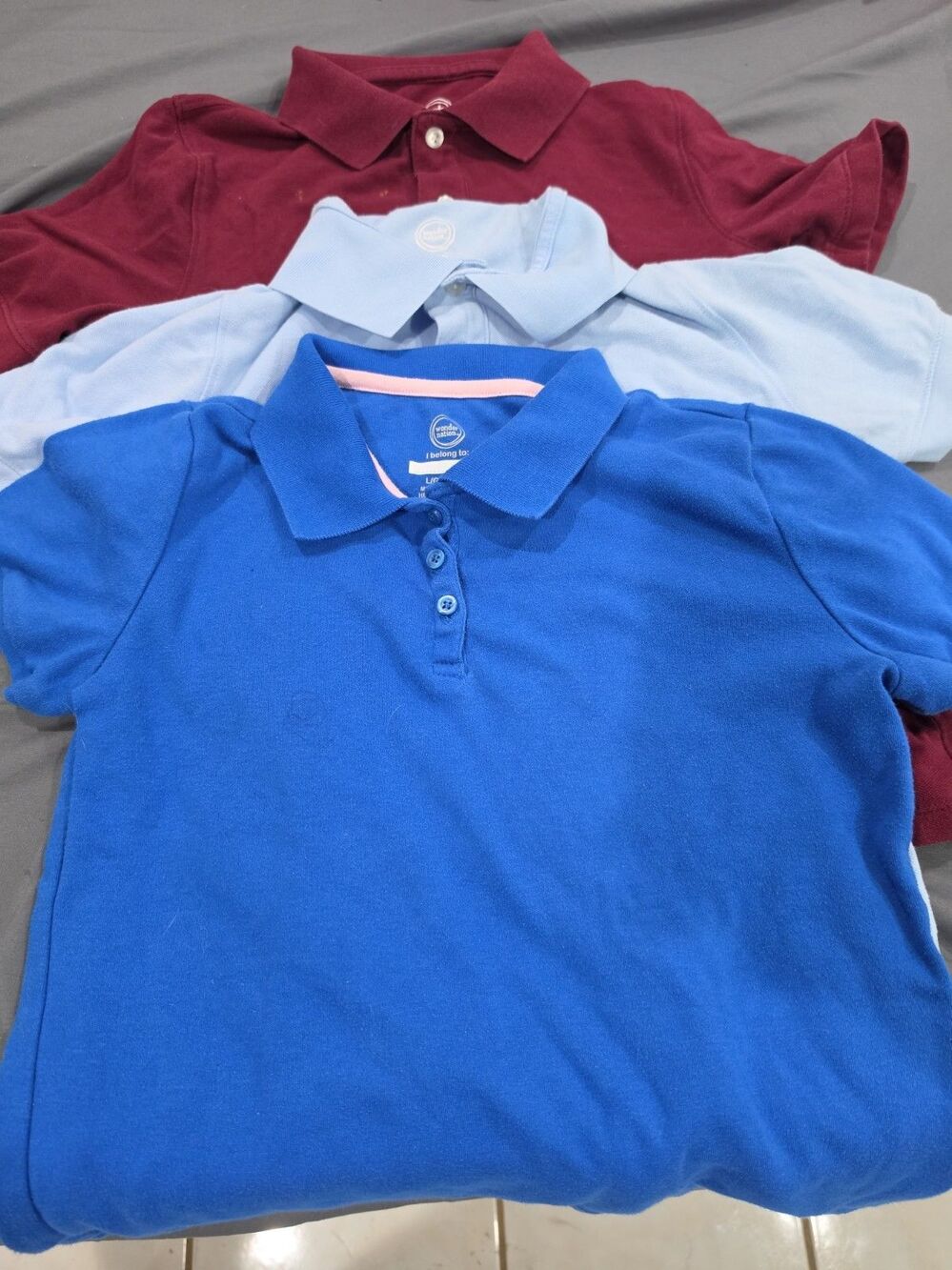 Lot Of 3 School Shirt For Kids 3 Shirts 1 Price Size L 10/12 all 3-F78
